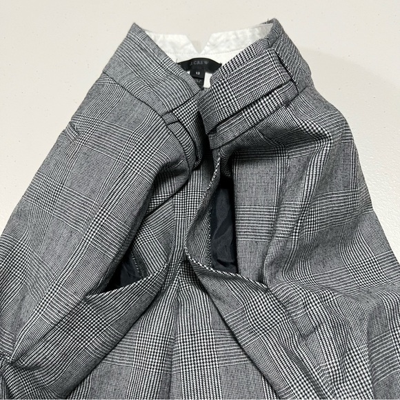 J. Crew Maddie Glen Houndstooth Plaid Wool Blend Pants - Picture 5 of 12